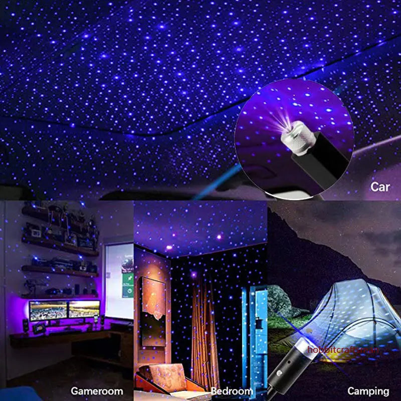 Proyector LED Galaxy para Techo de Auto USB