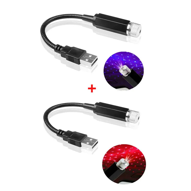 Proyector LED Galaxy para Techo de Auto USB